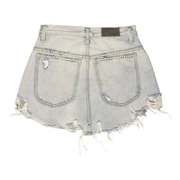 Carmar Women’s Size 26 Waist (Size 4) Light Denim Full Zip Front Mini Skirt - Picture 3 of 3